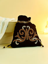 Shahi Nazakat. Zardozi & Resham Embroidered Evening Potli Bag - Zareen