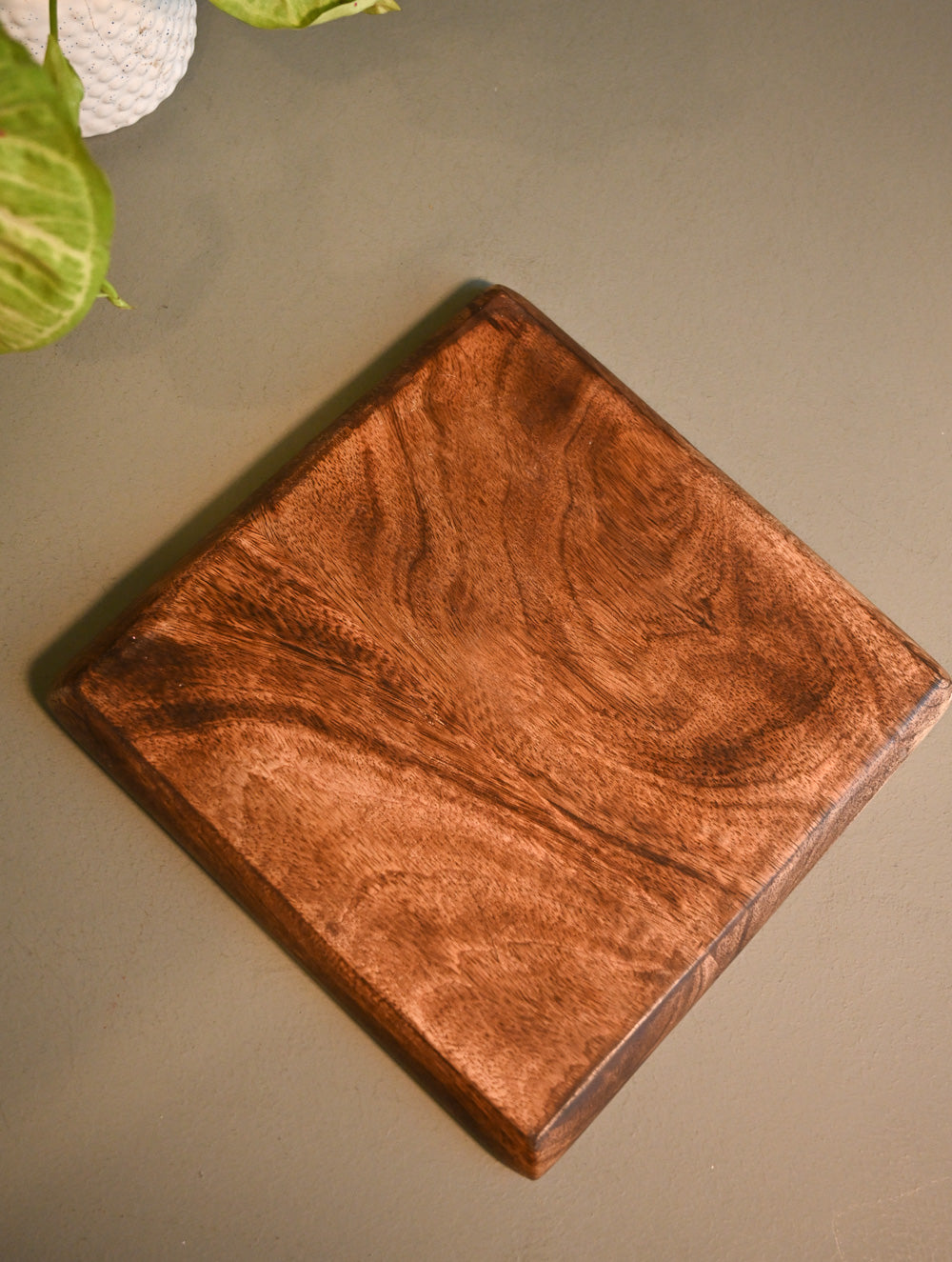 The Pahadi Serveware : Handmade Uttarakhand Wooden Platter - Rooster