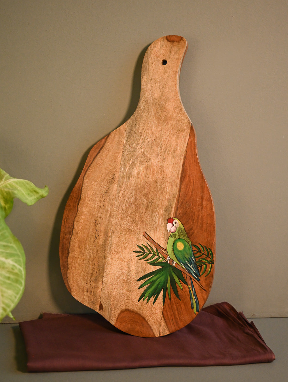 The Pahadi Serveware : Handmade Uttarakhand Wooden Cheese Board - Mitthu Platter