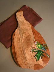 The Pahadi Serveware : Handmade Uttarakhand Wooden Cheese Board - Mitthu Platter