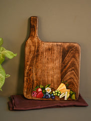 The Pahadi Serveware : Handmade Uttarakhand Wooden Cheese Board - Fruit Tales