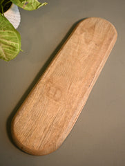 The Pahadi Serveware : Handmade Uttarakhand Wooden Long Tray - Cockatoo Garden