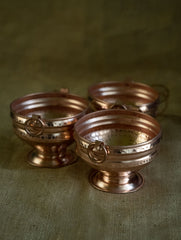 Tambat Handbeaten Copper Gangals (Set of 3) - Small, Dia - 5.5"