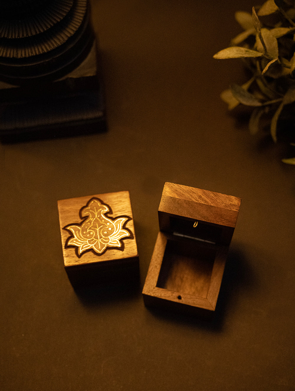 Tarakashi Wooden Inlay Decorative Box- Motifs
