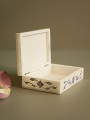 The Gulraiz Collection. Exclusive Marble Inlay Box - Azure Garden