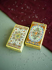 The Shahi Collection. Exclusive, Fine Kashmiri Art Utility Boxes - Nikhaat (Small, Set of 2)