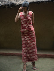 The Work Edit. Bagh Print Wrap Skirt Set - Flora