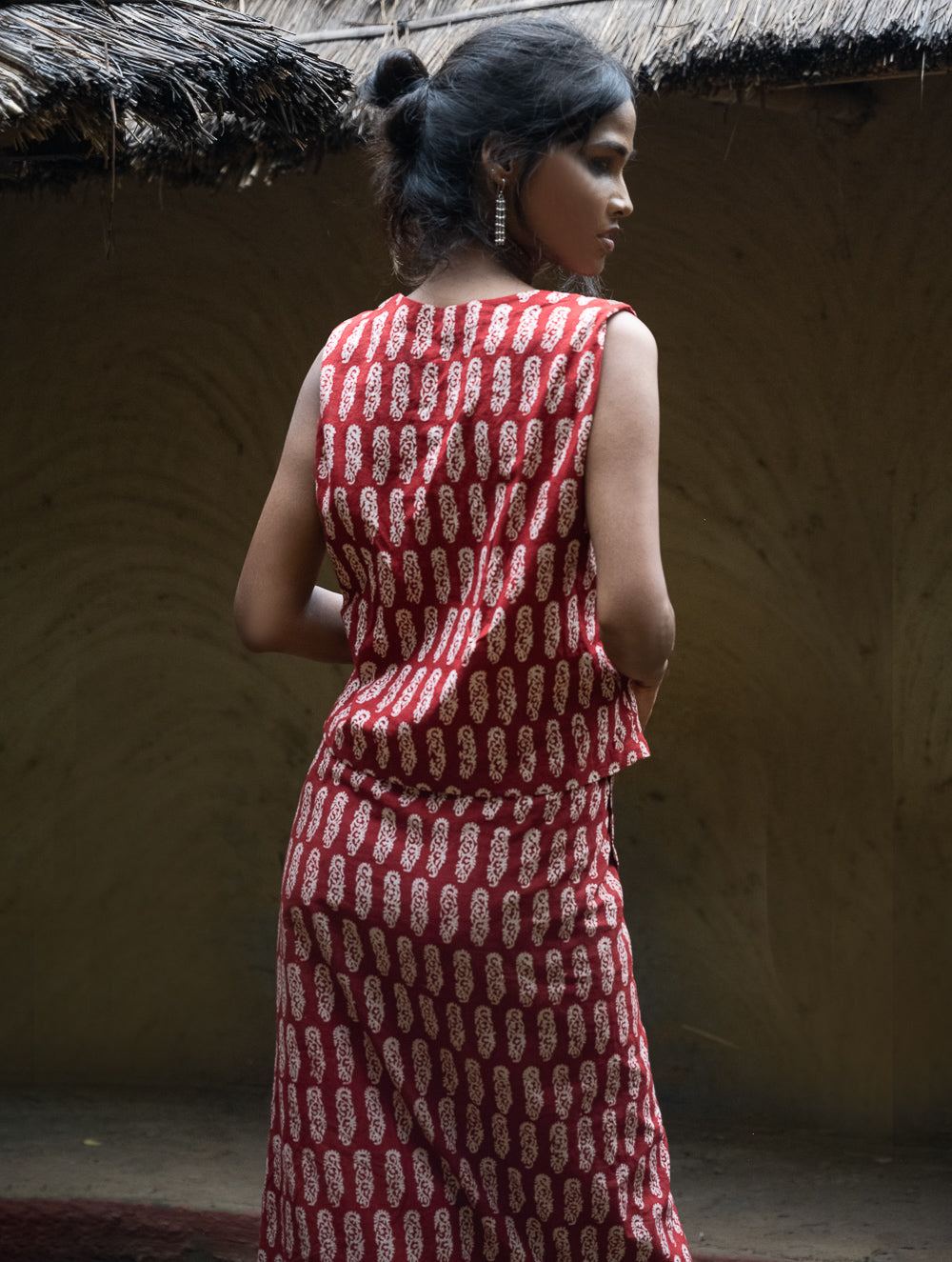 The Work Edit. Bagh Print Wrap Skirt Set - Flora