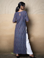 The Work Edit. Exclusive Hand Block Printed Cotton Kurta - Geometrics