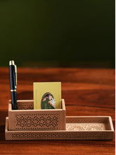 Wooden Jaali Desk Set (2 pc Set)