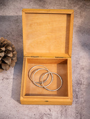 Wood Engraved Deer Decorative Box