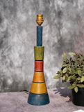Handcrafted Wooden Table Lamp Base - Riot Of Colour