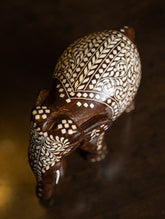 Wooden Inlay Craft Curio - The Elephant