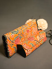 The Traveller’s Collection: Embossed Leather Travel Duo - Marigold Bloom (Set of 2)