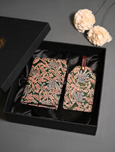 Embossed Leather Travel Set - Forest Flora (Set of 2)