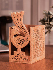 Wooden Jaali Stationery Holder