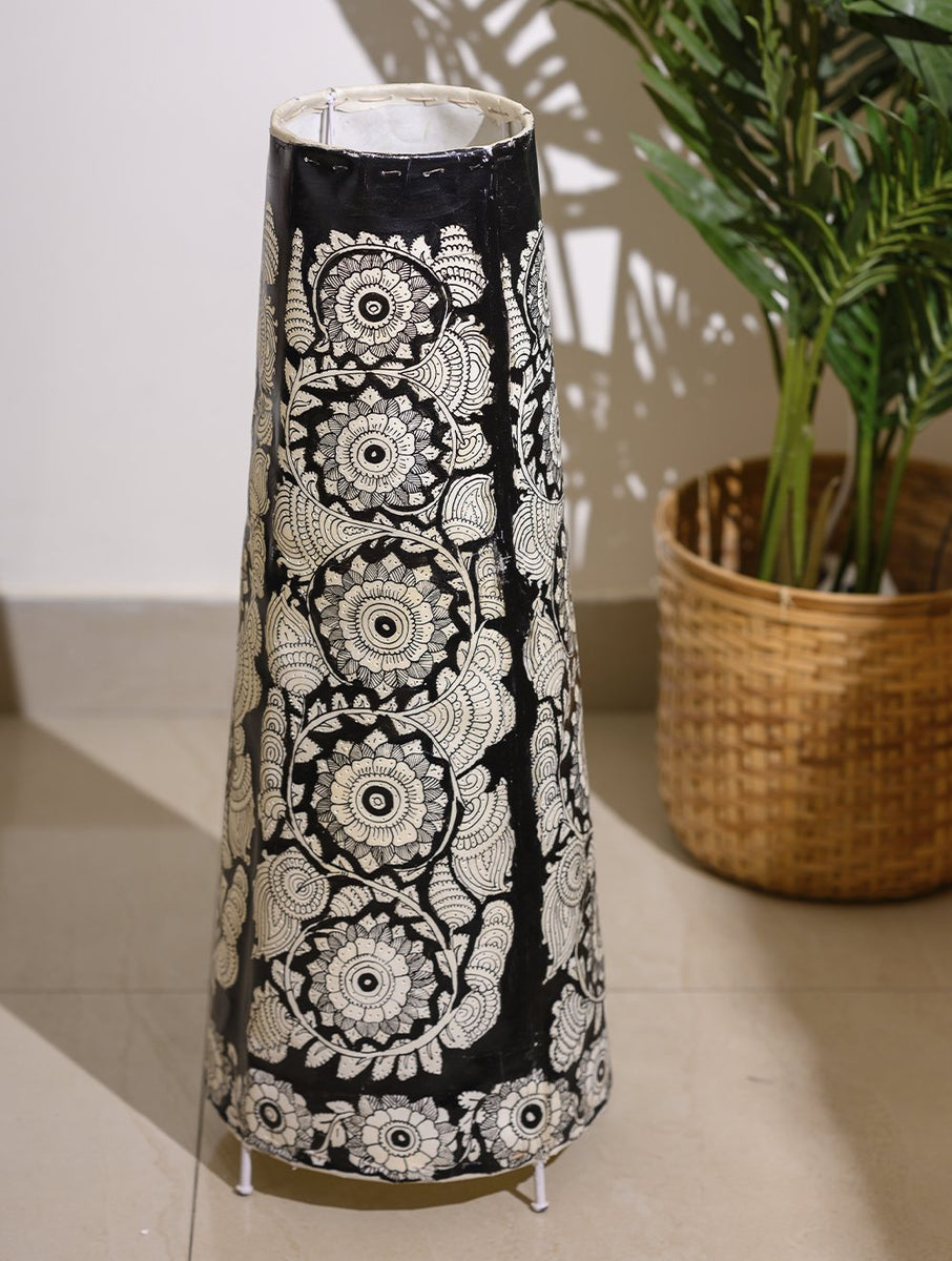 Buy Andhra Leather Craft Floor Lamp Shade (Large) Floral Charm Online