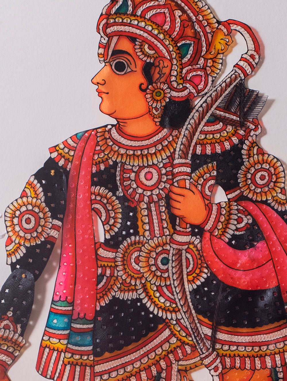 Andhra Leather Craft String Puppet - Lakshman (24" x 13")