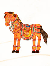 Load image into Gallery viewer, Andhra Leather Painted String Puppet - Horse - The India Craft House 