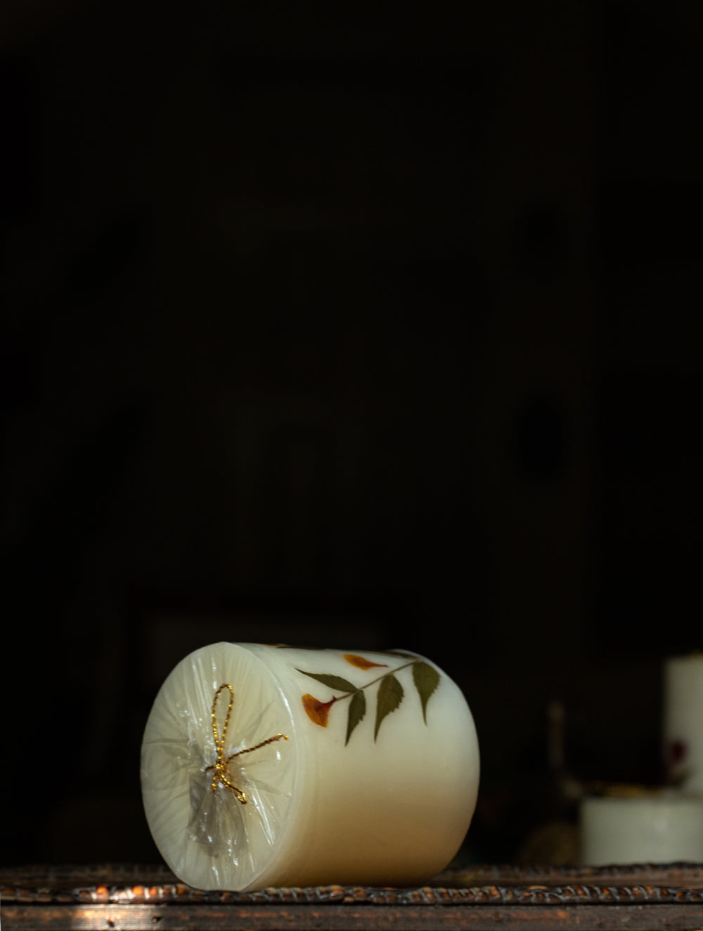 Aromatic Pondicherry Wax Pillar Candle - Lily - The India Craft House