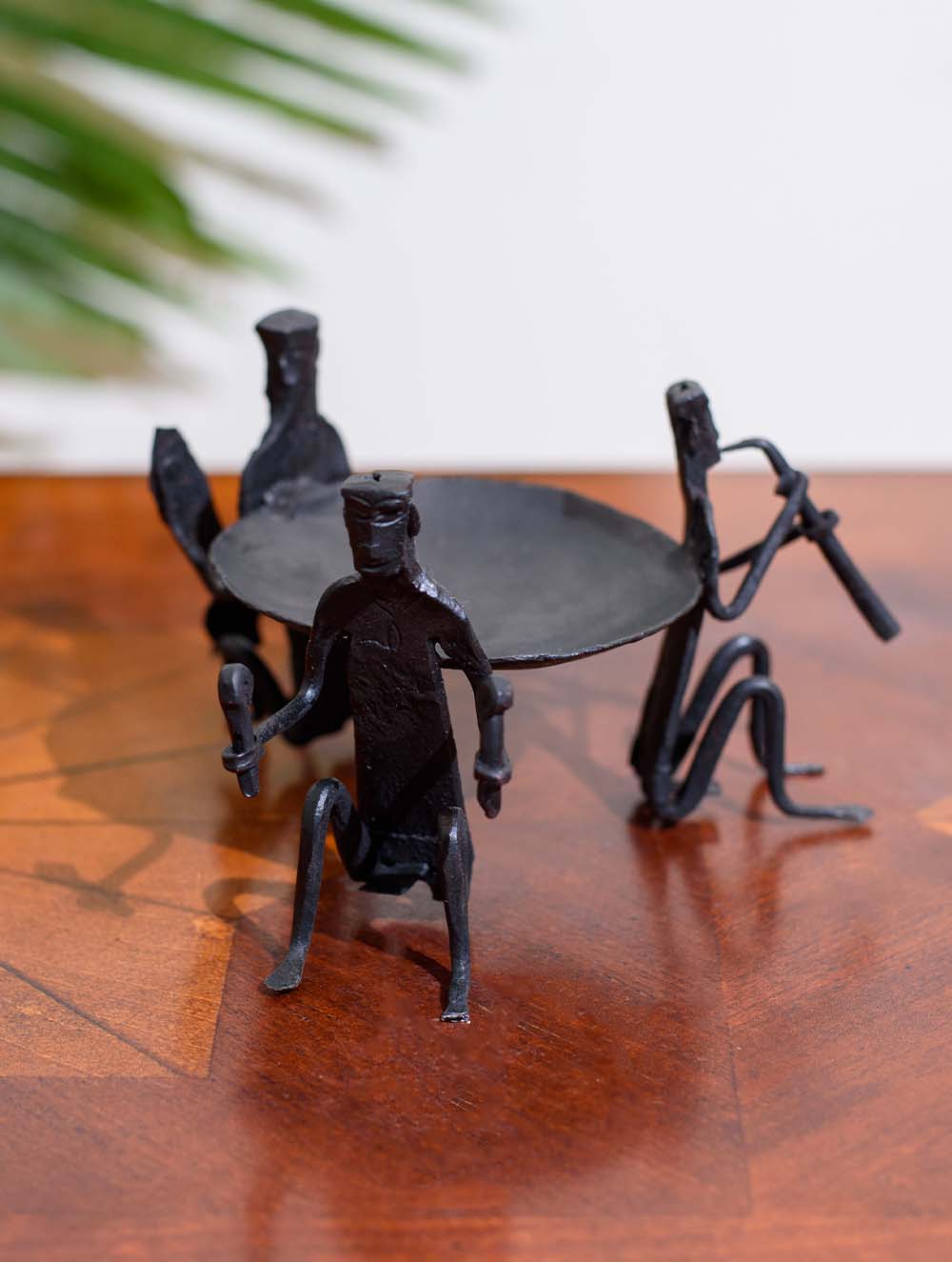 Bastar Tribal Art Tealight Holder - Band of Musicians
