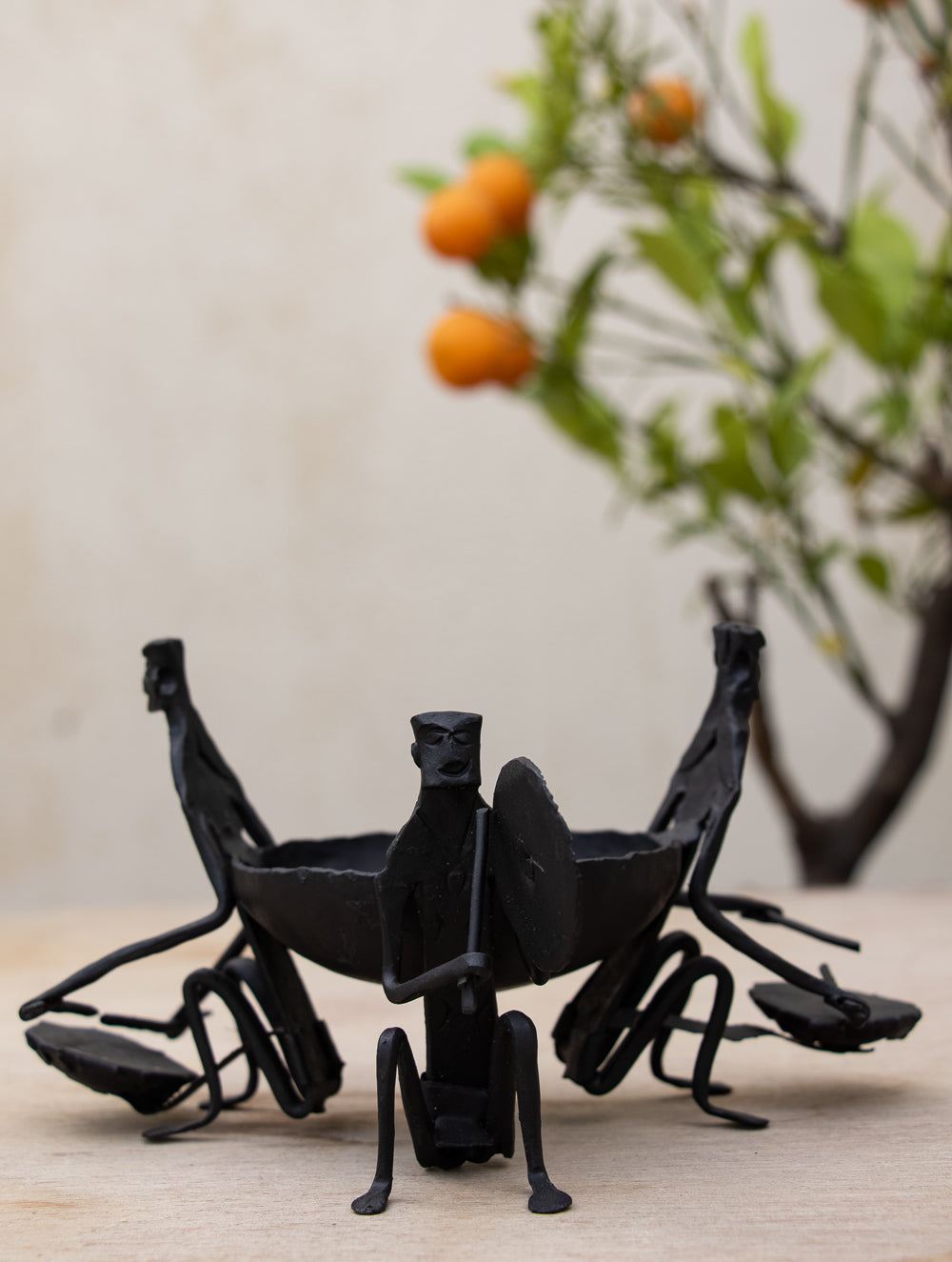 Bastar Tribal Art - Tea Light Holder - Curio - The India Craft House