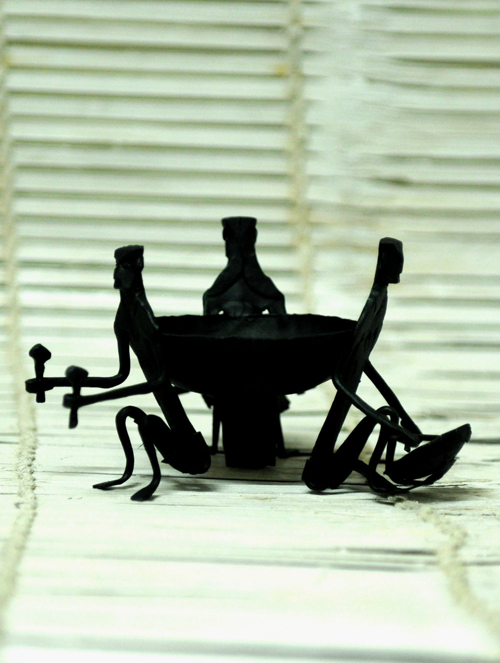 Bastar Tribal Art - Tea Light Holder - Musicians - The India Craft House