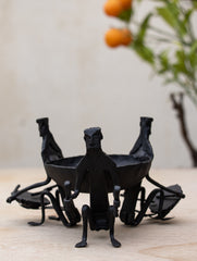 Bastar Tribal Art - Tea Light Holder - Musicians - The India Craft House