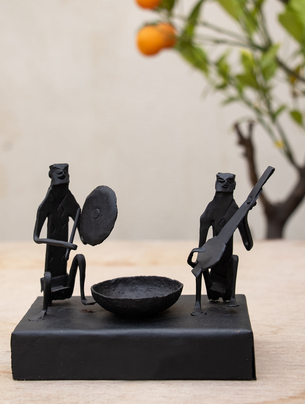 Bastar Tribal Art - Tealight Holder - The India Craft House