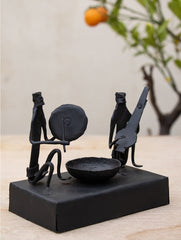 Bastar Tribal Art - Tealight Holder - The India Craft House