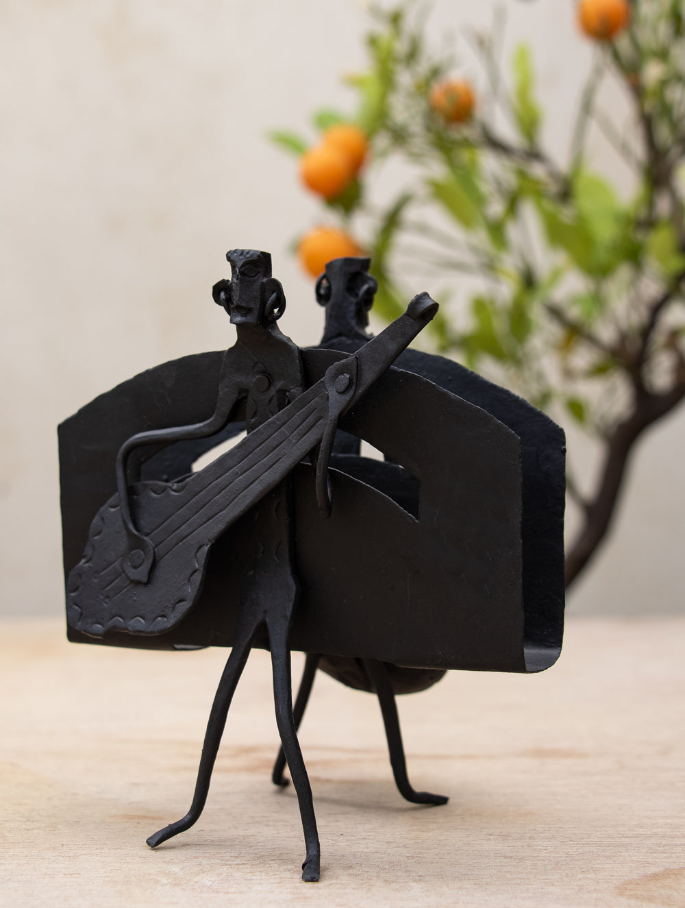 Bastar Tribal Art Curio - Napkin Holder - Musicians - The India Craft House