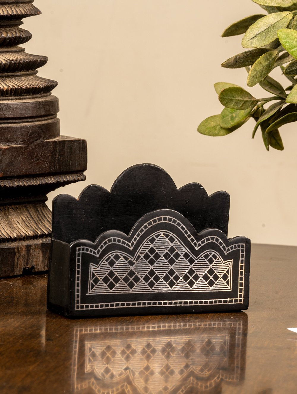 Bidri Craft Card Holder