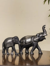 Bidri Craft Curio - Elephants (Set of 2)