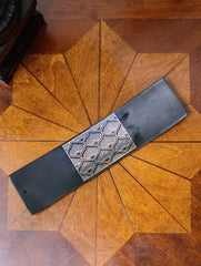 Bidri Craft Incense Tray - Broad