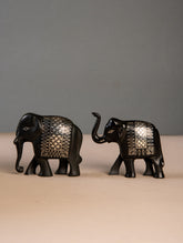 Bidri Craft Curio - Elephant (Set of 2)