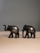Bidri Craft Curio - Elephant (Set of 2)