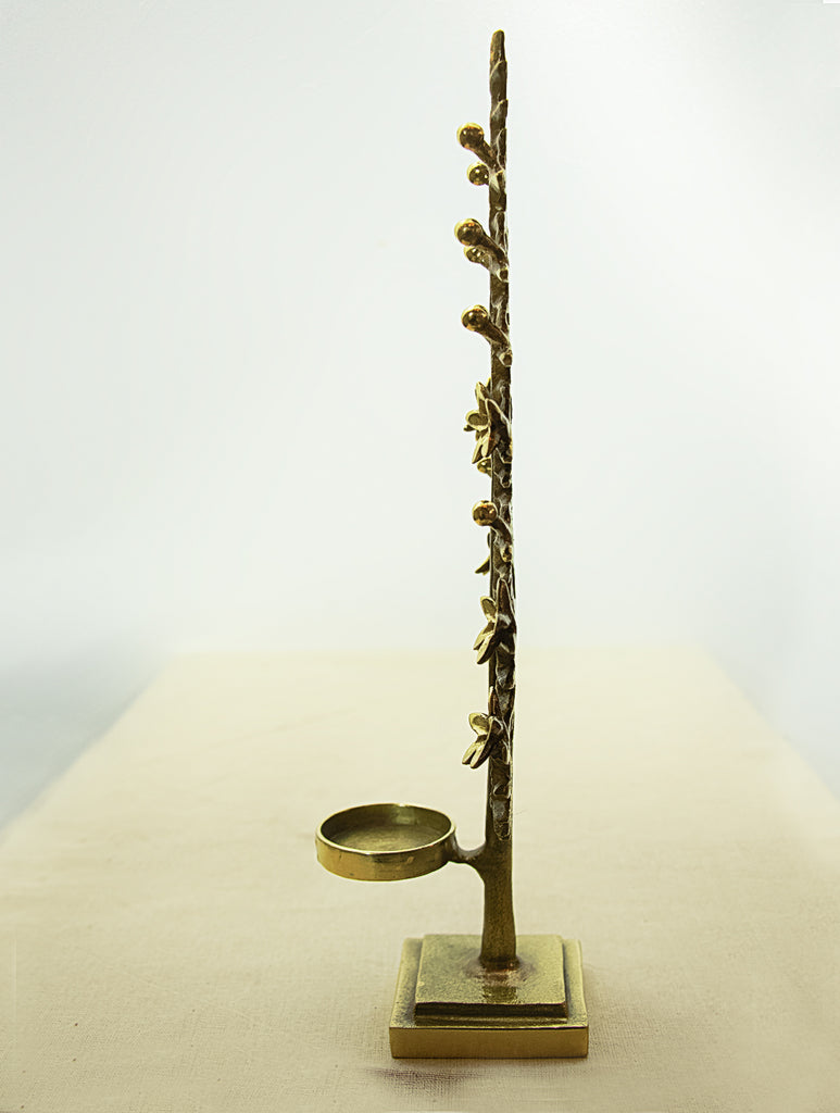 Brass Tealight Holder - The Tree