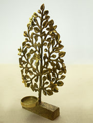 Brass Tealight Holder - Creeper - The India Craft House