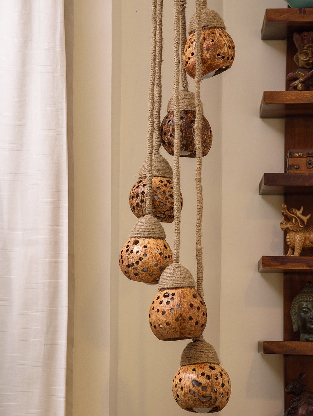 Coconut Craft Hanging Tier Lamp