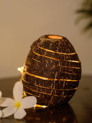 Coconut Craft Tea Light Holder - Spiral