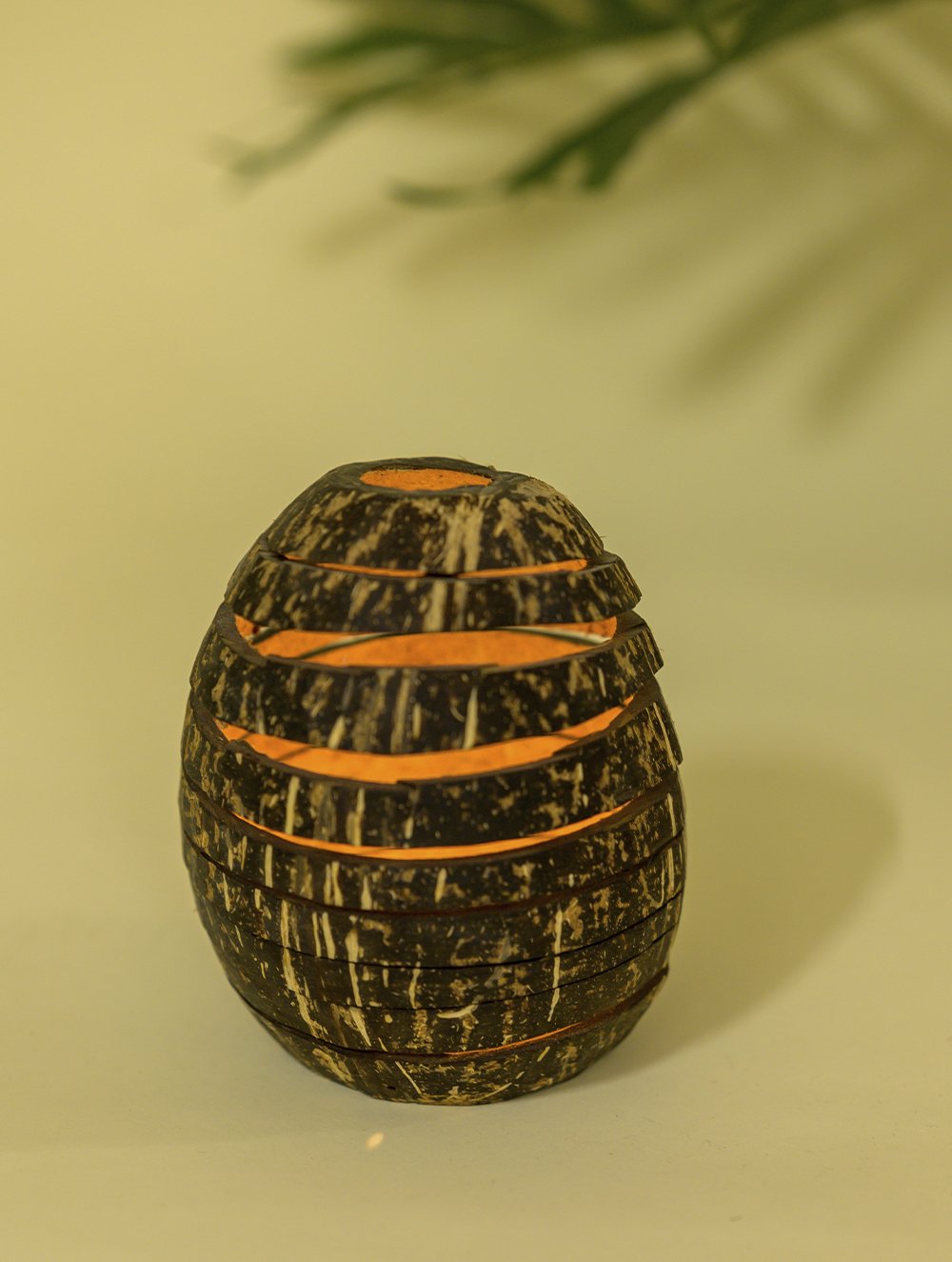 Coconut Craft Tea Light Holder - Spiral