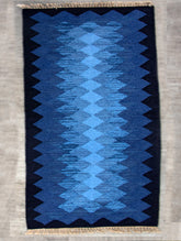 Handwoven Kilim Rug (6 x 4 ft) - Zigzags - The India Craft House