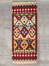 Handwoven Kilim Long Runner Rug (6 x 2 ft) - The India Craft House