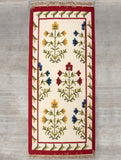 Handwoven Kilim Long Runner Rug (6 x 2 ft) - Floral