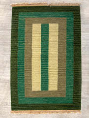 Handwoven KIlim Rug (5 x 3 ft) - Geometric - The India Craft House