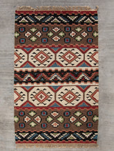 Handwoven Kilim Rug (5 x 3 ft) - The India Craft House