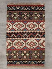 Handwoven Kilim Rug (5 x 3 ft) - The India Craft House