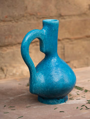 Delhi Blue Art Pottery Curio / Jug Vase