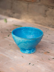 Delhi Blue Art Pottery Curio / Utility Bowl, Plant Holder