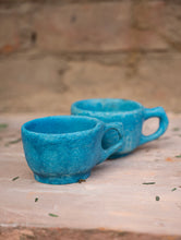Load image into Gallery viewer, Delhi Blue Art Pottery Curios, Teacups (Set of 2)